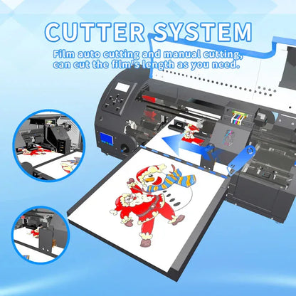 New 30CM Heat Transfer DTF Printer Machine Digital T-shirt Printing Machine for Clothes 30CM Single XP600 Head DTF Printer