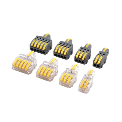Wire Connector 1 Input Multiple Output Electrical Splitter Push-in Terminal Block Butt Home LED Light Quick Wiring Connectors