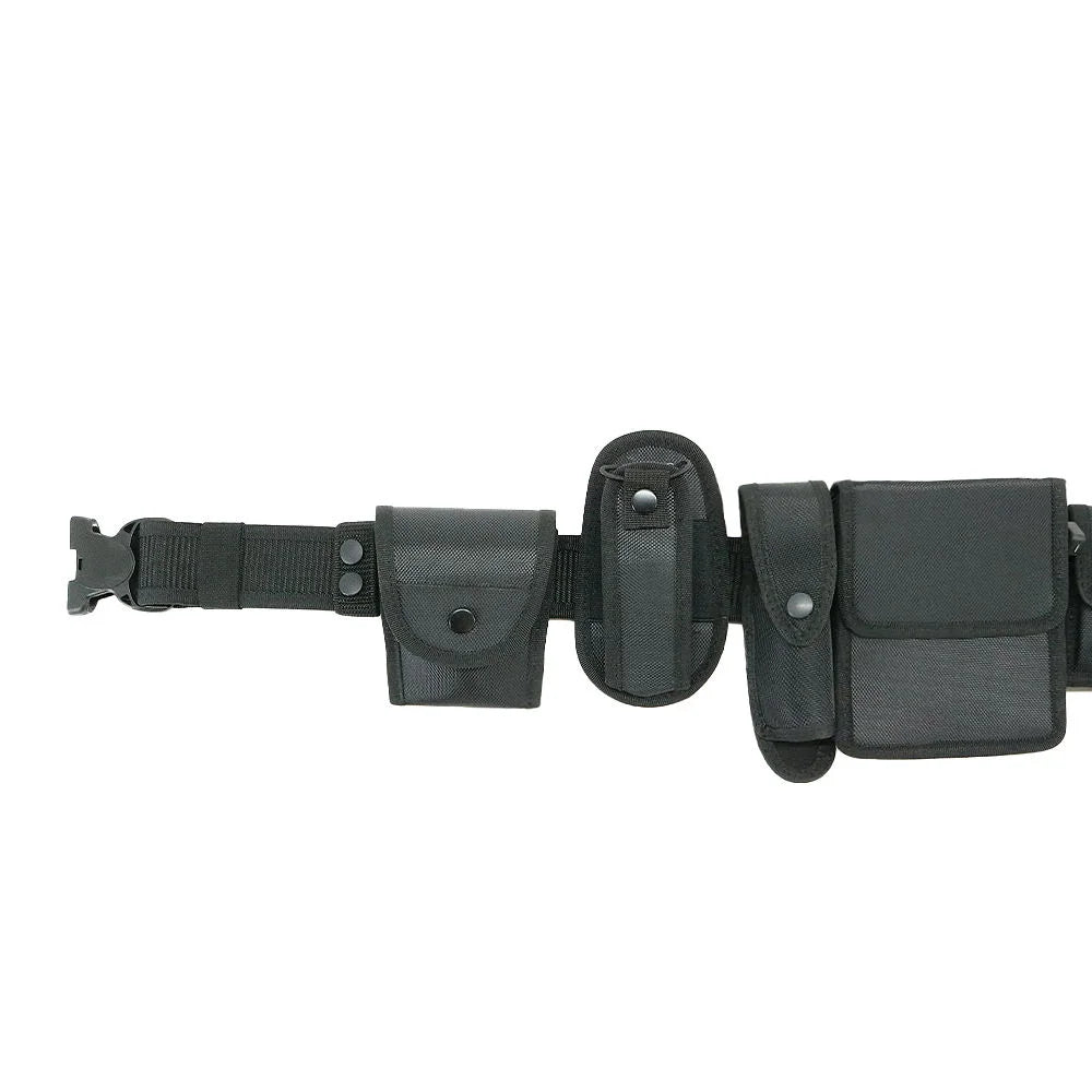 Tactical Security Duty Belts Multifunctional Gun Holster Flashlight Pouch Sets Utility Kit Patrol Belt for Hunting Accessories