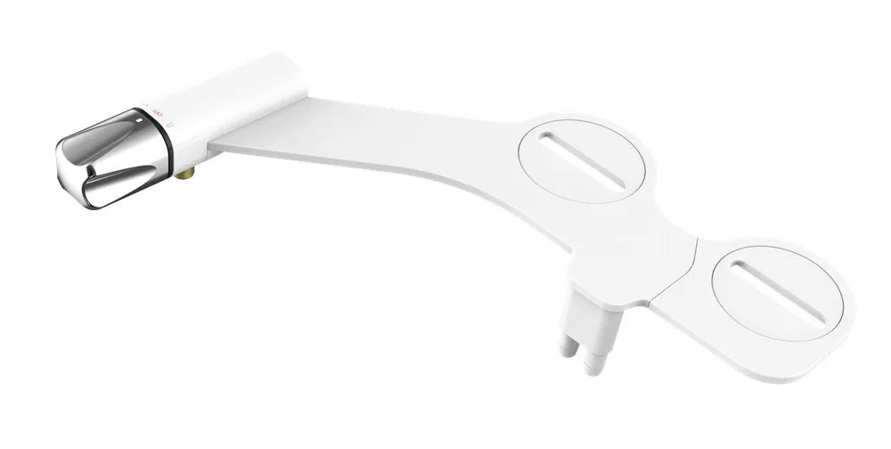 New Arrival Non-electric Slim Bidet Attachment Dual Nozzles Chrome Plated Detachable Floor Mounted Toilet Seat Bidet Women's