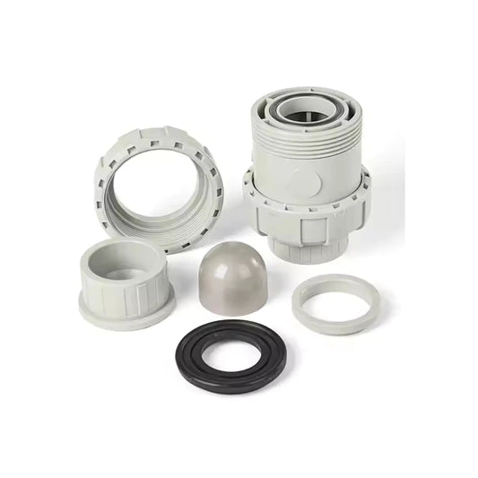 China high quality 1/2" to 2" PPH double union socket ball check valve DN15 to DN50 pph vertical check valve by PDG ibma