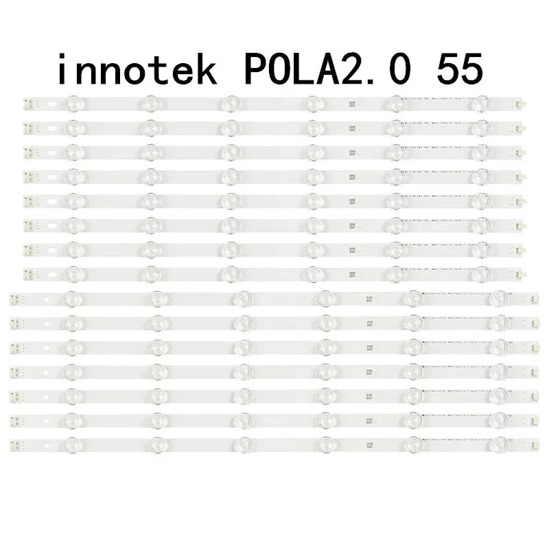 14PCS/LED Backlight Lamp strip 12leds For LG 55" TV 55LN5400 55LN5200 INNOTEK POLA2.0 55 Innotek POLA 2.0 55 55la620v 55LN549C