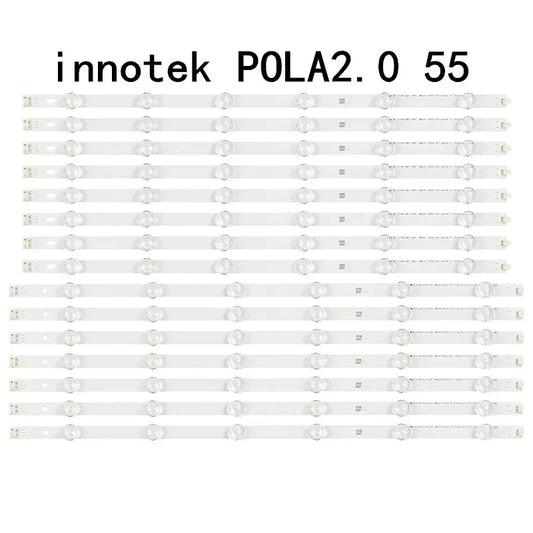 14PCS/LED Backlight Lamp strip 12leds For LG 55" TV 55LN5400 55LN5200 INNOTEK POLA2.0 55 Innotek POLA 2.0 55 55la620v 55LN549C
