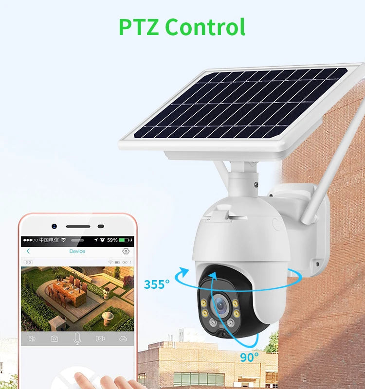 Security Camera with Solar Charging