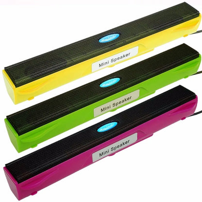 2018 Wired Mini Portable USB Speaker Music Player Amplifier Loudspeaker Stereo Sound Box for Computer Desktop PC Notebook Laptop