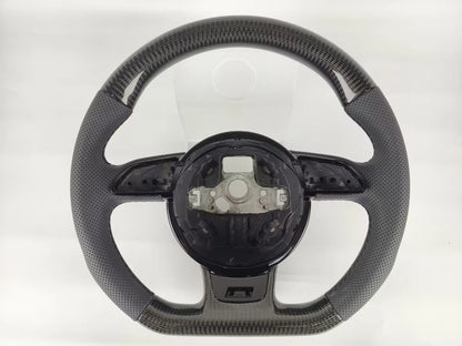 SENCH Customized Carbon Fiber Car Steering Wheel for Audi B8 B9 A4 A5 A3 A6 Q3 Q5