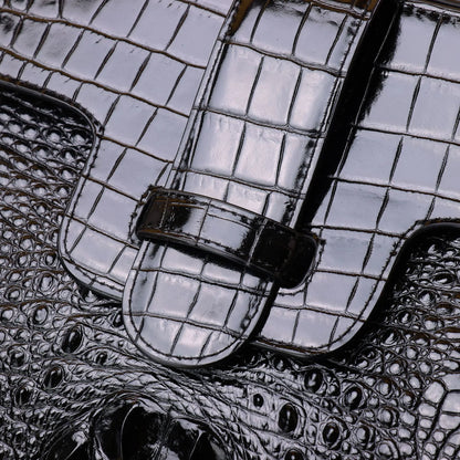 2025 New Luxury Trendy  High Quality Crocodile Pattern Shoulder Bag for Women, Large Capacity Fashionable Handbag