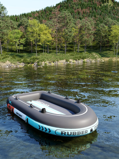 OEM Factory Price PVC  Material Rowing Boat with Hand Pump Outdoor Inflatable Fishing Boat for Sale