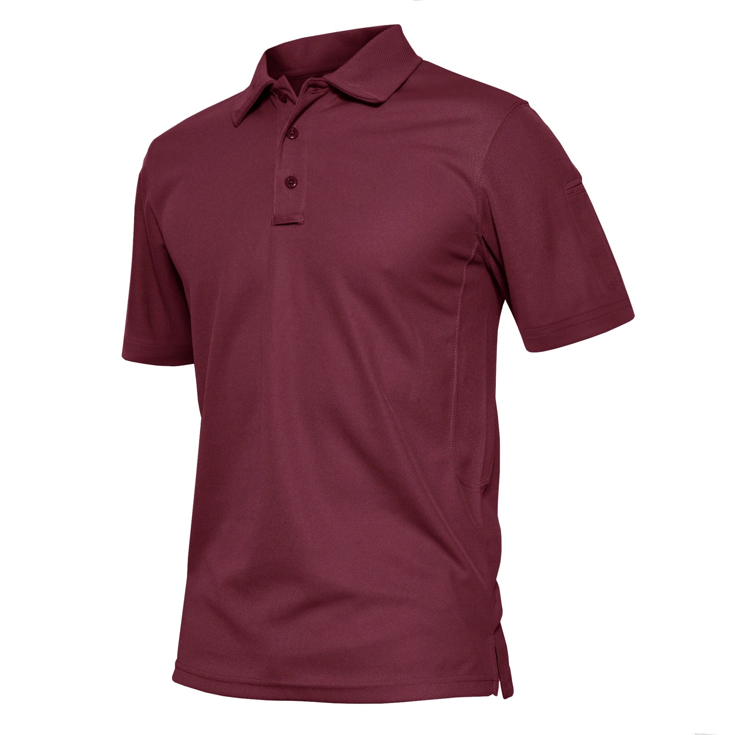 KEFITEVD Summer Golf T-shirts Men's Short Sleeve Quick Drying Polo Shirt Lightweight Outdoor Hiking Camping T-shirts Tee Tops
