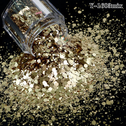 Factory Matt Macaron Colors Nail Sequins Solvent Resistant Non-Toxic Chunky Glitter Bulk Tumbler Snow Globe Epoxy Resin Festival
