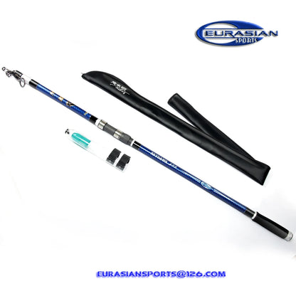 4m 4.5m 100-300g Manufacturer Wholesale Telescopic Carbon Surf with Fuji Reel Seat Fishing Rod