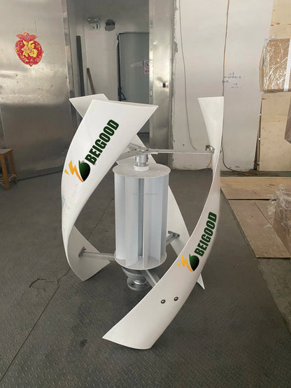 Wind Driven Roof Top Turbine Ventilator Vertical Wind Turbine 1500w Wind Generator 48v  Lithium Battery