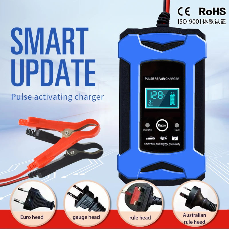 Latest Trending 12V 6A Automatic Smart Electric Battery Charger for Motorcycles and Cars-Dropshipping Product