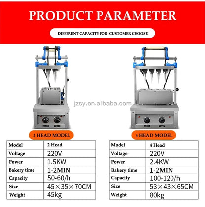 High Quality Wafers Biscuit Icecream Cone Maker Baking Line Machine Ice Cream Cone Making Machine Price