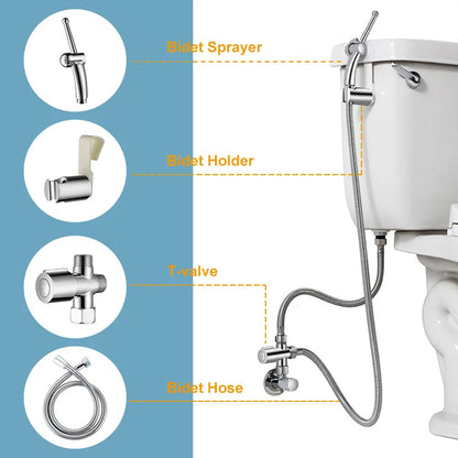 Toilet Bidet Sprayer Health Faucet Handheld Bidet Sprayer Cloth Diaper Sprayer Kit