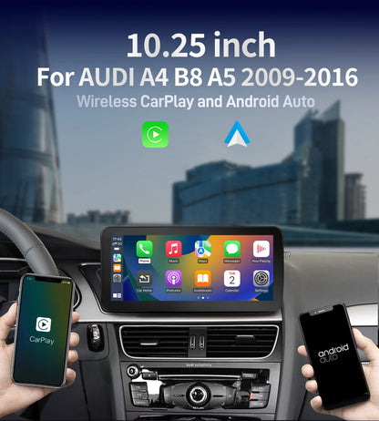 Original Screen Update Wireless CarPlay Android Auto GPS Navi Linux Multimedia Carplay for Audi A4 B8 A5 2009-2016