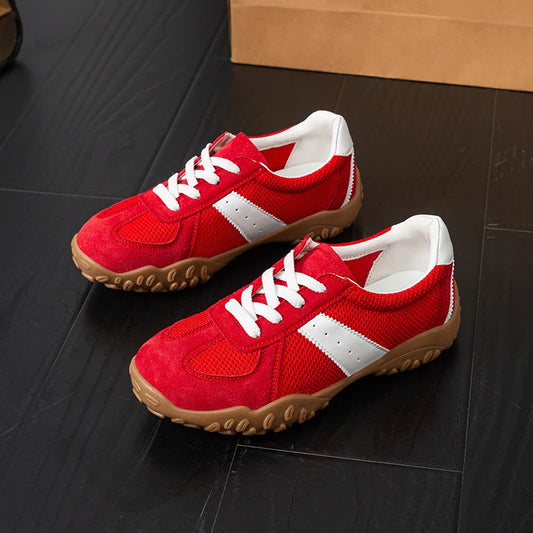 Thick-Soled German Training Women 2026 Autumn Versatile Sports Shoes Fashionable Soft-Soled Breathable Mesh Forrest Gump Shoes by PDG ibma
