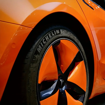 High-quality Pet Vinyl Film PET Iridescent Sunshine Orange Full Car Paint Wrapping Film 1.52 M* 18 m Stretchable Packaging