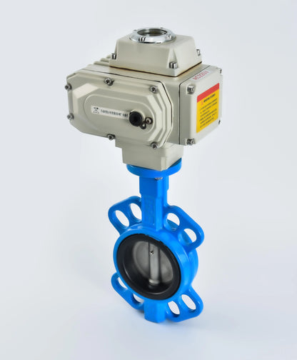 Haoye Electric D971X-16 Wafer Type Butterfly Valve PTFE Ductile Stainless Steel Cast Iron 220v24v Soft Seal Regulating Switch