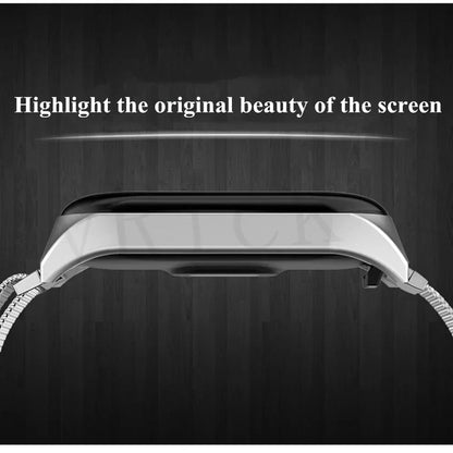 Metal Strap bracelet for Xiaomi mi band 7 6 5 3 4 strap Stainless Steel MiBand 4 Smart Wrist Strap for xiao mi miband 4 3 straps