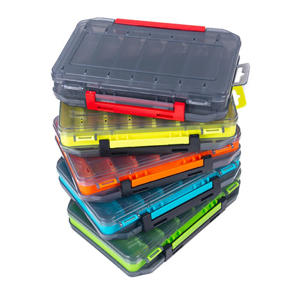 19.5*13.5*3.5cm Professional Lure Bait Double-sided Storage Fishing Gear Box Fishing Supplies Accessories Fishing Tool Box