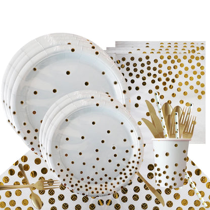 92Pcs/Set In-Stock Hot Stamping Series Kit Party Supplies Disposable Tableware Set for Birthday Festival Party Tableware Decor