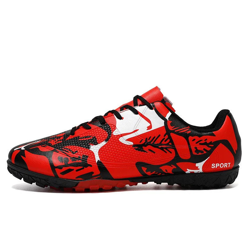Men Anti Slip Soccer Spikes Shoes Wholesale High Top Youth Football CLeats Boots Artificial Turf Soccer Shoe