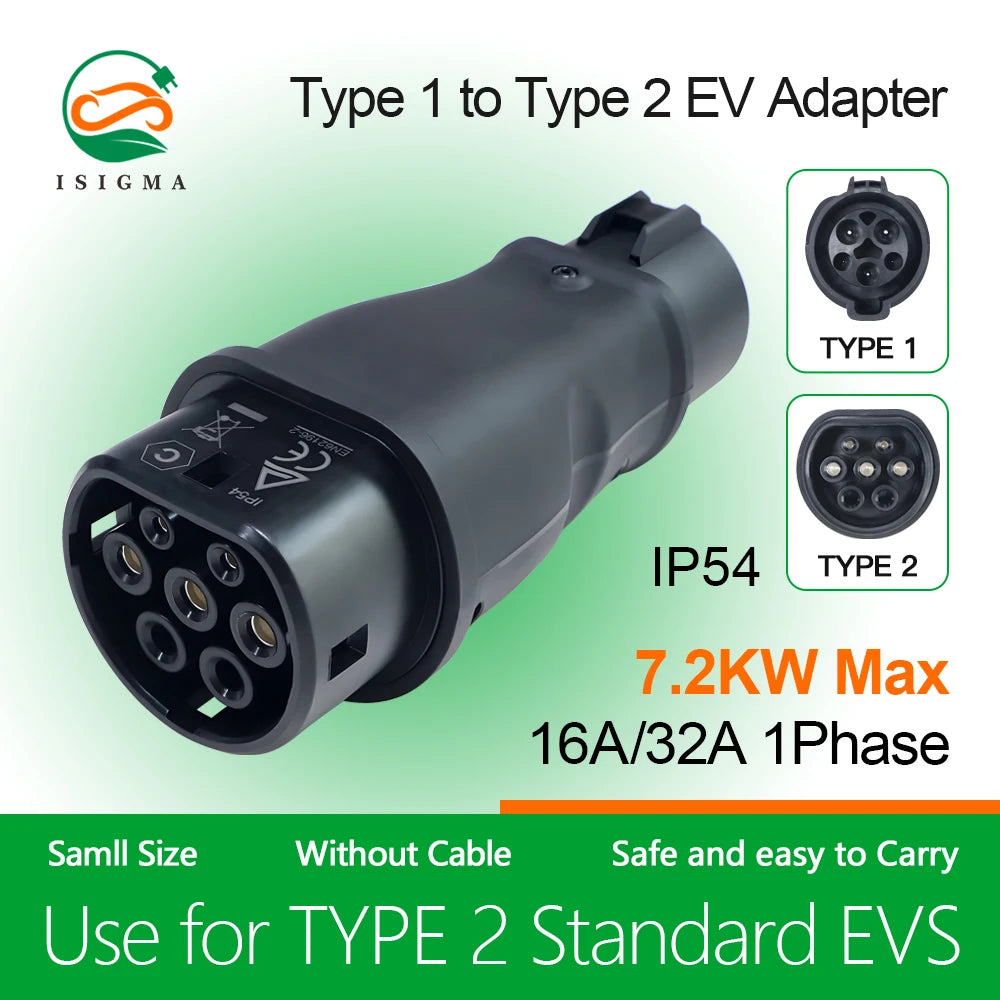Ev Charger Charging Adapter SAE J1772 IEC 62196 CCS CCS1 CCS2 Type 1 GBT Type 2 Ccs to Gbt Adapter