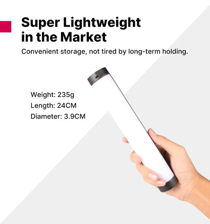 Ulanzi VL110 Handheld RGB Light Tube Stick Video soft Light 2500-9000K LED Photography Stick LED Light Wand Rechargeable