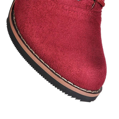 Vintage Women Lace Up Pumps Square Heel Round Toe High Heels British Style Oxfords Autumn Low Top Student Shoes Blue Booties 33