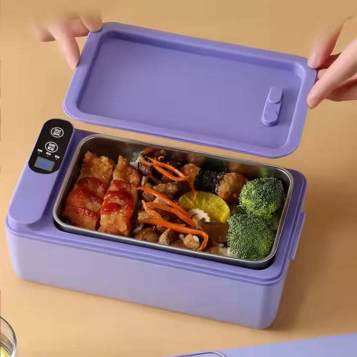 New Model Electric Heating Lunch Box Wireless Portable USB Rechargeable Lunch Bento Box Food Warmer 1000mL