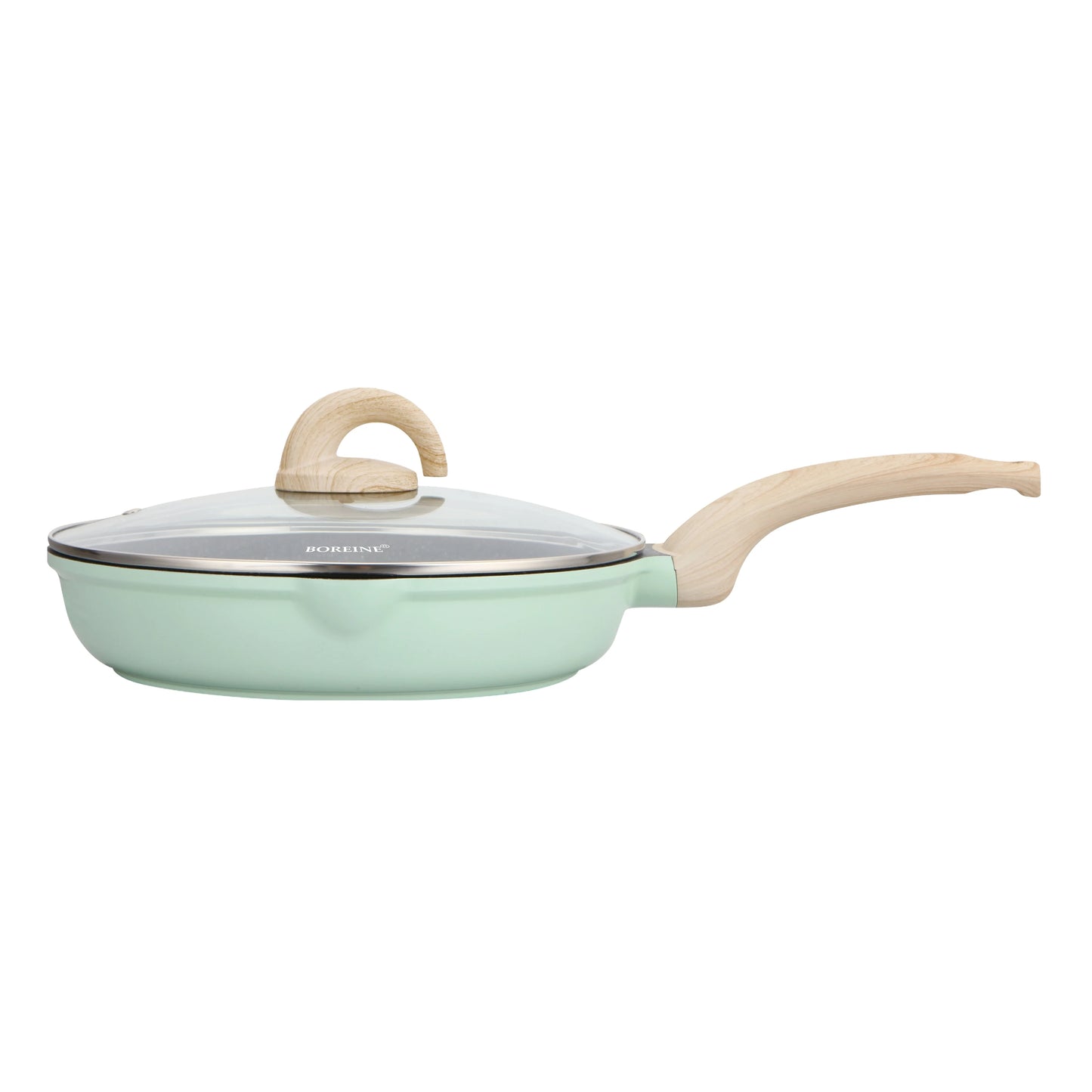 BOREINE Hot Selling Non-Stick Ceramic Coating Die Casting Aluminum Cookware Set Wholesale Fry Pan-New for Kitchen or Home Use