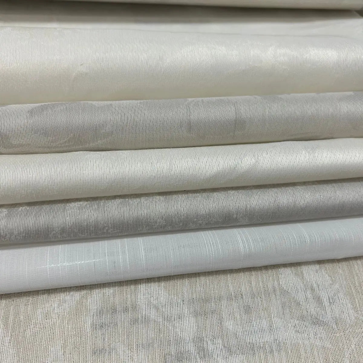 2024 New Design Dyed Slub Woven 100% Polyester Sheer Curtain More 80 Styles Stock Hotel Tulle Curtains Living Room