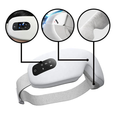 MEIZONS Portable  AI New Arrivals Heat air Pressure Eye Therapy Luxury Eye Massage of Customized logo