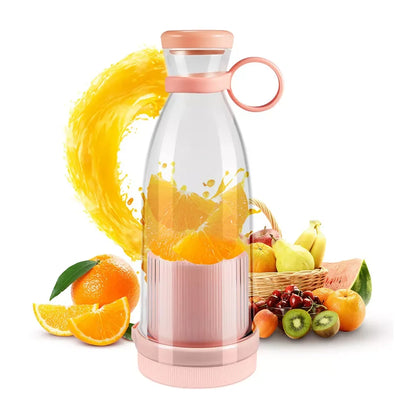 Tiktok Hot Selling Portable 420ml Fruit Ice Mixer Cup Blender USB Charge Juicers Fresh Juice Portable Personal Blender