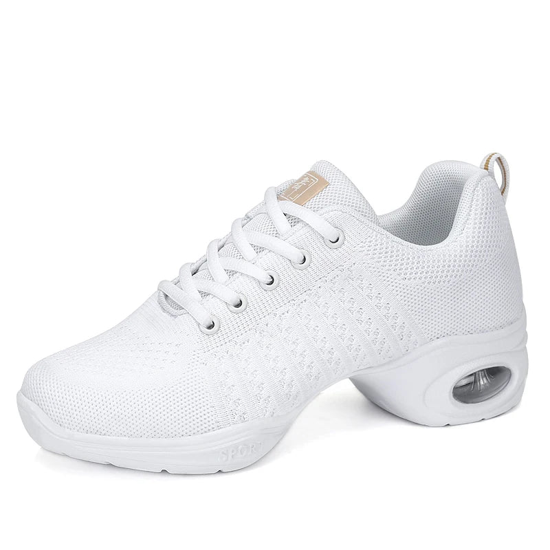 Height Increasing Mesh Zapatos Deportivos Lace-up Casual Walking Style Shoes Platform Dance Sports Shoe Women Ladies Sneakers