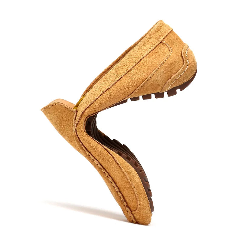 Suede Leather Man Loafers Luxury 2021 Casual Shoes For Men Boat Shoes Handmade Men Slipon Driving Shoes Male Moccasins Zapatos99