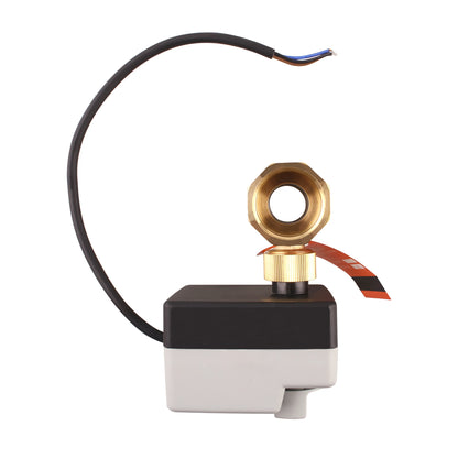 DN15 DN20 DN25 Motorized Ball Valve AC 220V Brass Valve 2 Way 3 Wires Electric Actuator with Manual Switch for Air Conditioning