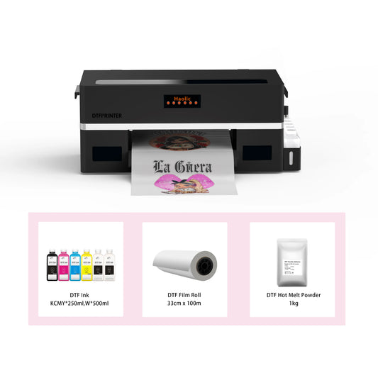 Haolic Mini Size Easy Operate A3 DTF Printing Printer Machine XP600 Printhead Factory Price One Year Warranty for Small Business by PDG ibma