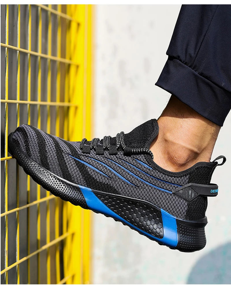 Men Work Safety Shoes Anti-puncture Working Sneakers Male Indestructible Work Shoes Men Boots Lightweight Men Shoes Safety Boots