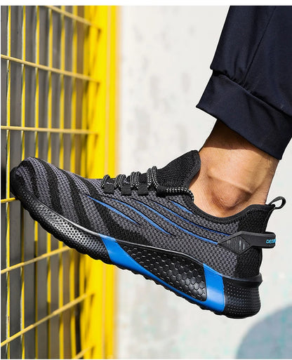 Men Work Safety Shoes Anti-puncture Working Sneakers Male Indestructible Work Shoes Men Boots Lightweight Men Shoes Safety Boots