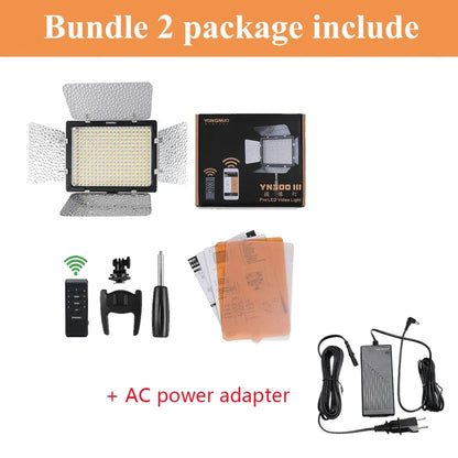 Yongnuo YN300 III YN300III LED Video Light Daylight 5600K CRI95 Camera Photo Lighting for Studio Video