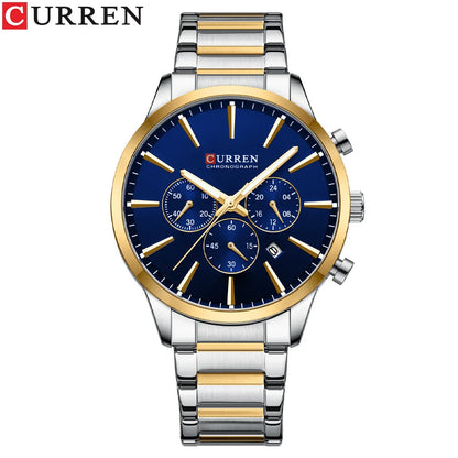 CURREN 8435 Classic Hot Sell Chronograph Quartz Watch Men Reloj Fashion Casual Business Sports Watches Male Wrist Watch for Mens