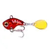 Vib Fishing Lures Hard Mental Lure with Fishing Hook Fishing VIB Lure 2.5CM-9G-10#