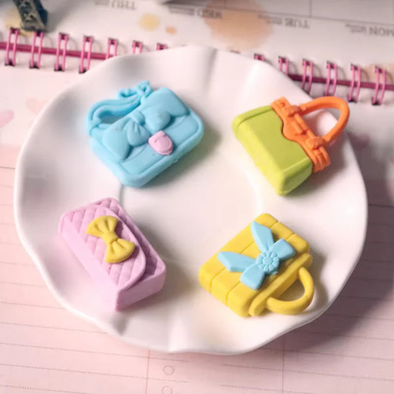Cheapest School Used Simple and Practical Korean Cute Lovely  Bag Style Pencil Eraser