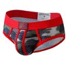For Camouflage Print Color-Block Briefs Knitted Breathable Quick Dry Anti-Bacterial Low Rise Men's Underwear