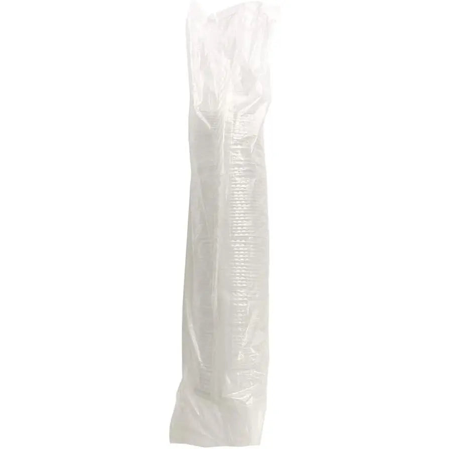 Boardwalk BWKNPET912STRAPK Disposable Crystal-Clear Cold Cup Lids 9 Oz. to 12 Oz. with Straw-Slot Clear (100/Pack) B0F8PLC2HC