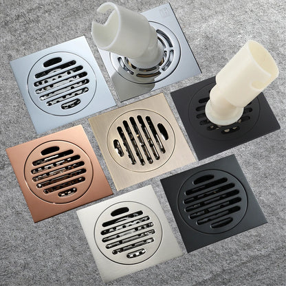 HIDEEP Modern Chrome Plated Brass 4 Inch Anti-Odor Floor Drain for Bathroom Kitchen & Hotel