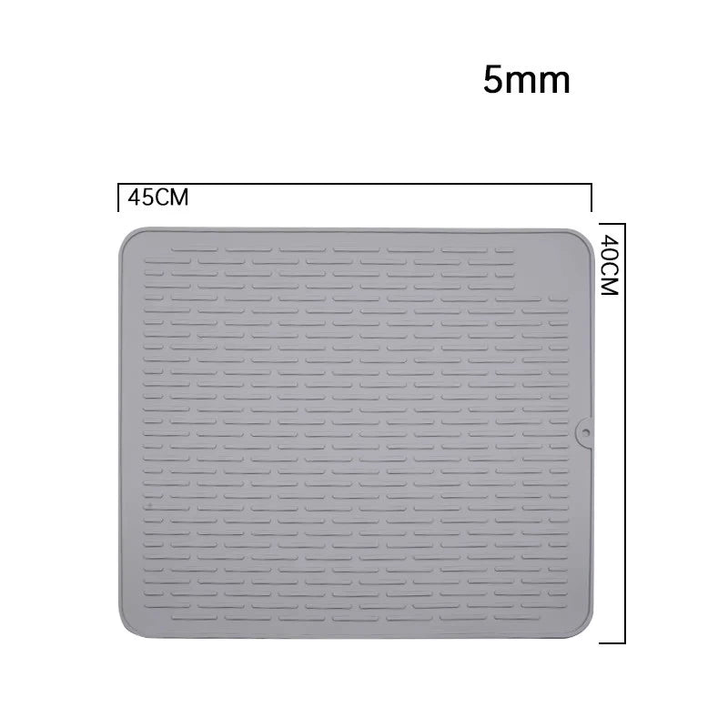 Silicone Dish Quick Bar Drying Dining Table Bath Mat Custom Logo Foldable Kitchen Large Microfiber