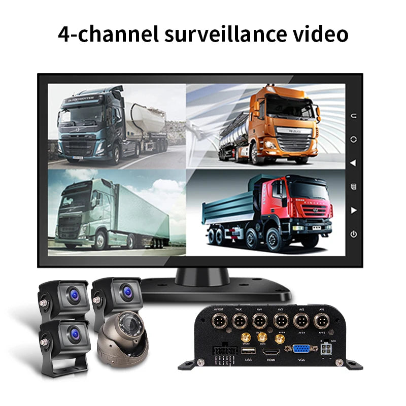 4CH 8CH 720P 1080P Mobile DVR  Support / Optional 3G 4G WiFi GPS MDVR with Car/Bus/Truck/Vehicles Camera Recorder Waterproof